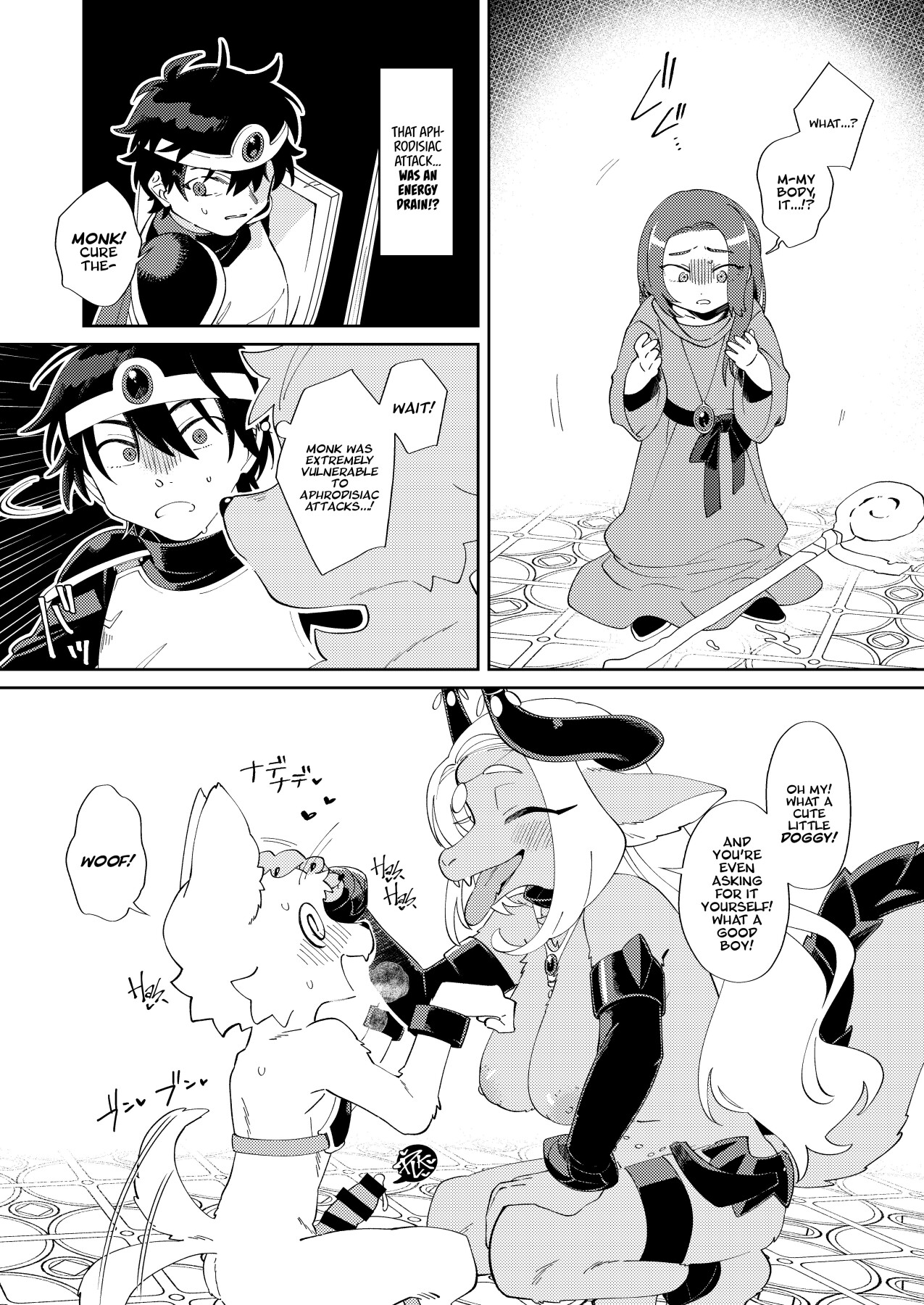 Hentai Manga Comic-The Demon Queen Was Invincible So The Hero Got All His Power Sucked From Him & Ended Up As Her Pet!-Read-7